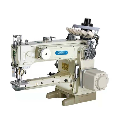 QS-1500DL-UT-37long Armdirektantriebhochgeschwindigkeitsviernadelsechsfadenfaden-Verriegelungsmaschine mit kompaktem Servomotor mit