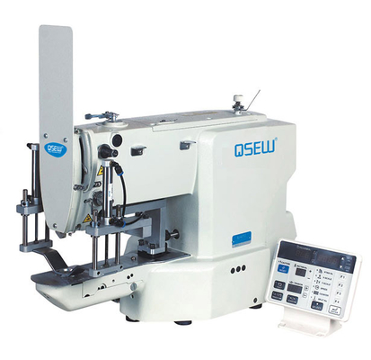 QS-437G Direktantriebknopf, der Maschinenbefestiger-Kissenmaschine für Kissen und Kissen bartack Industrienähmaschine befestigt