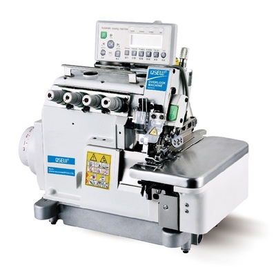 QS-5200DL-4-UT 4 FadenNähmaschine-Bettwäschemaschine Selbst- Trimmerselbst- Fußhebertuchkissendaunendecke linke Hand-Overlock